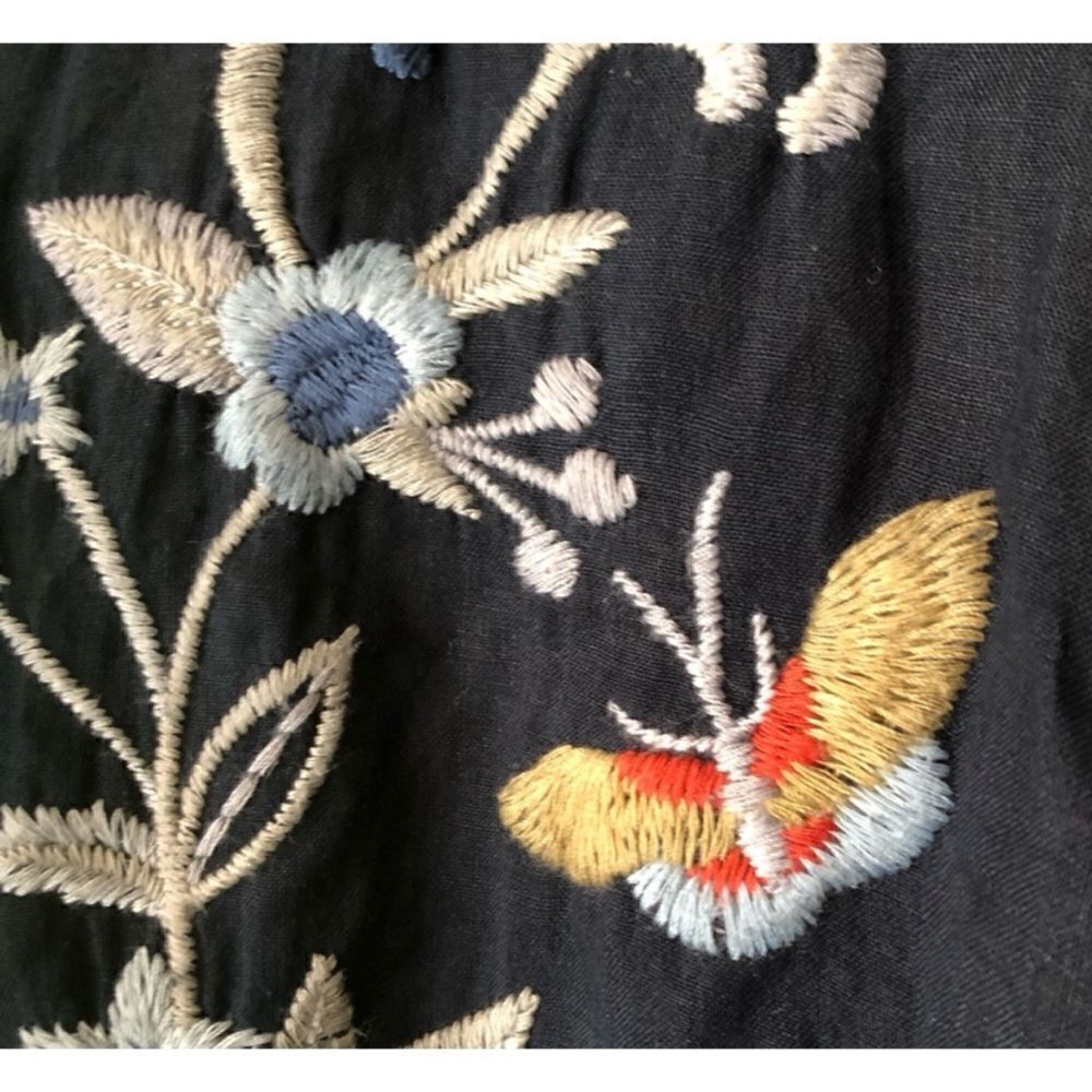 Johnny Was Shiloh Henley Floral Embroidered Shirt Dress Size XL / NWT - Picture 7 of 10